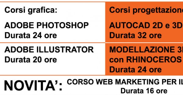 I corsi in partenza a maggio, per soddisfare tante esigenze