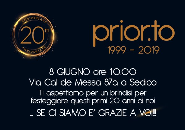 I  NOSTRI PRIMI 20 ANNI